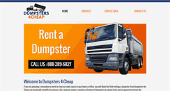 Desktop Screenshot of dumpsters4cheap.com