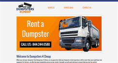 Desktop Screenshot of dumpsters4cheap.net